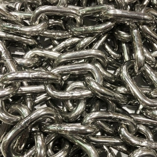 Chaîne Inox 26 kN : Force et Longueur à la Demande (22cm / 7 maillons) Pour Tous Vos Défis!